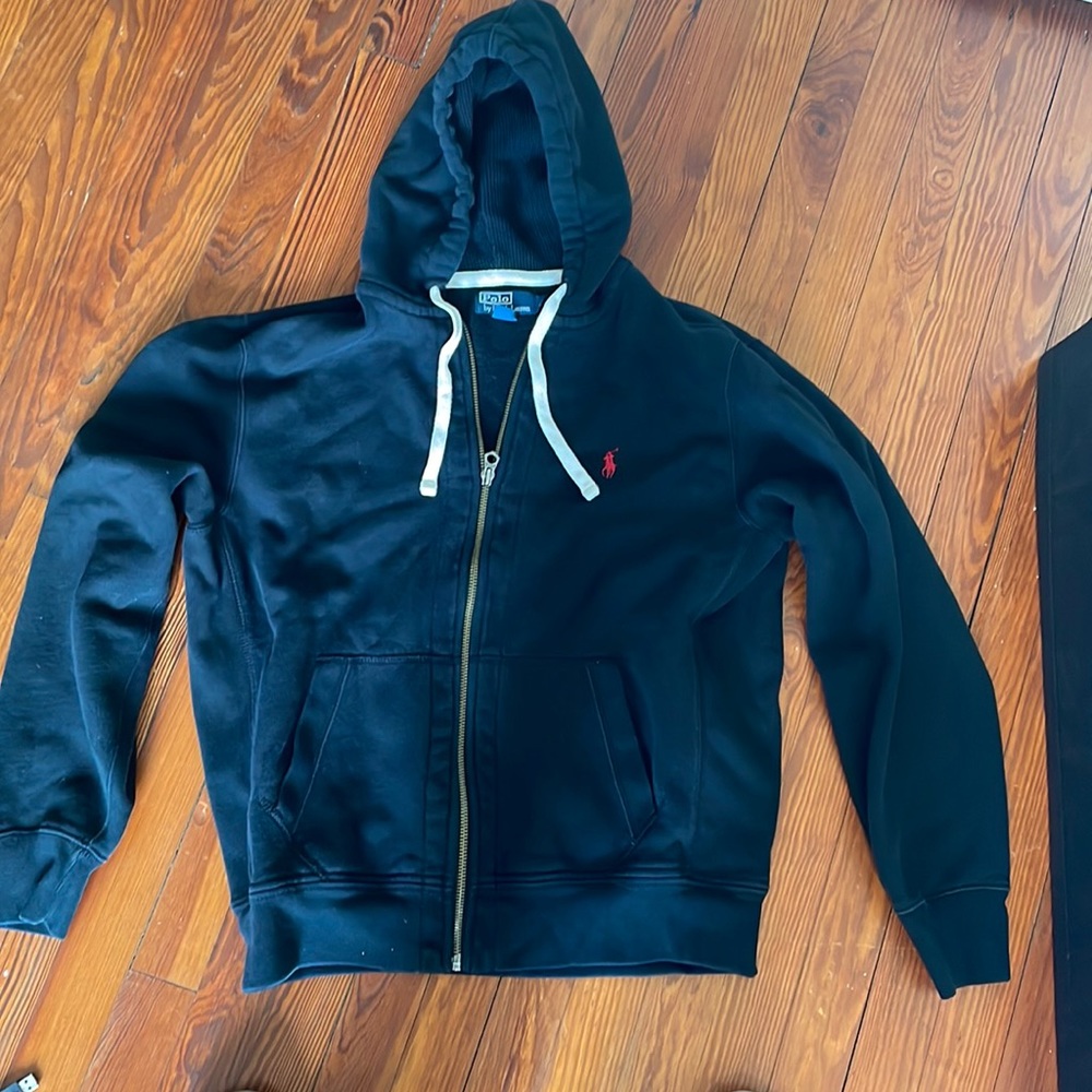Mens L Ralph Lauren Polo Zip Up Hoodie